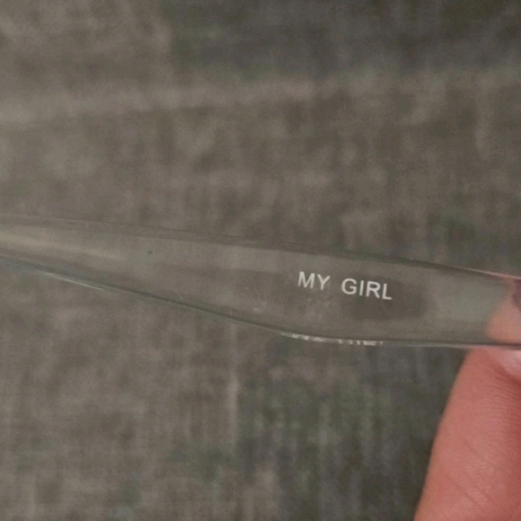 Quay Womens My Girl Pink Mirrored Lens With Clear Frame Summer Festival Sunglass main image 9